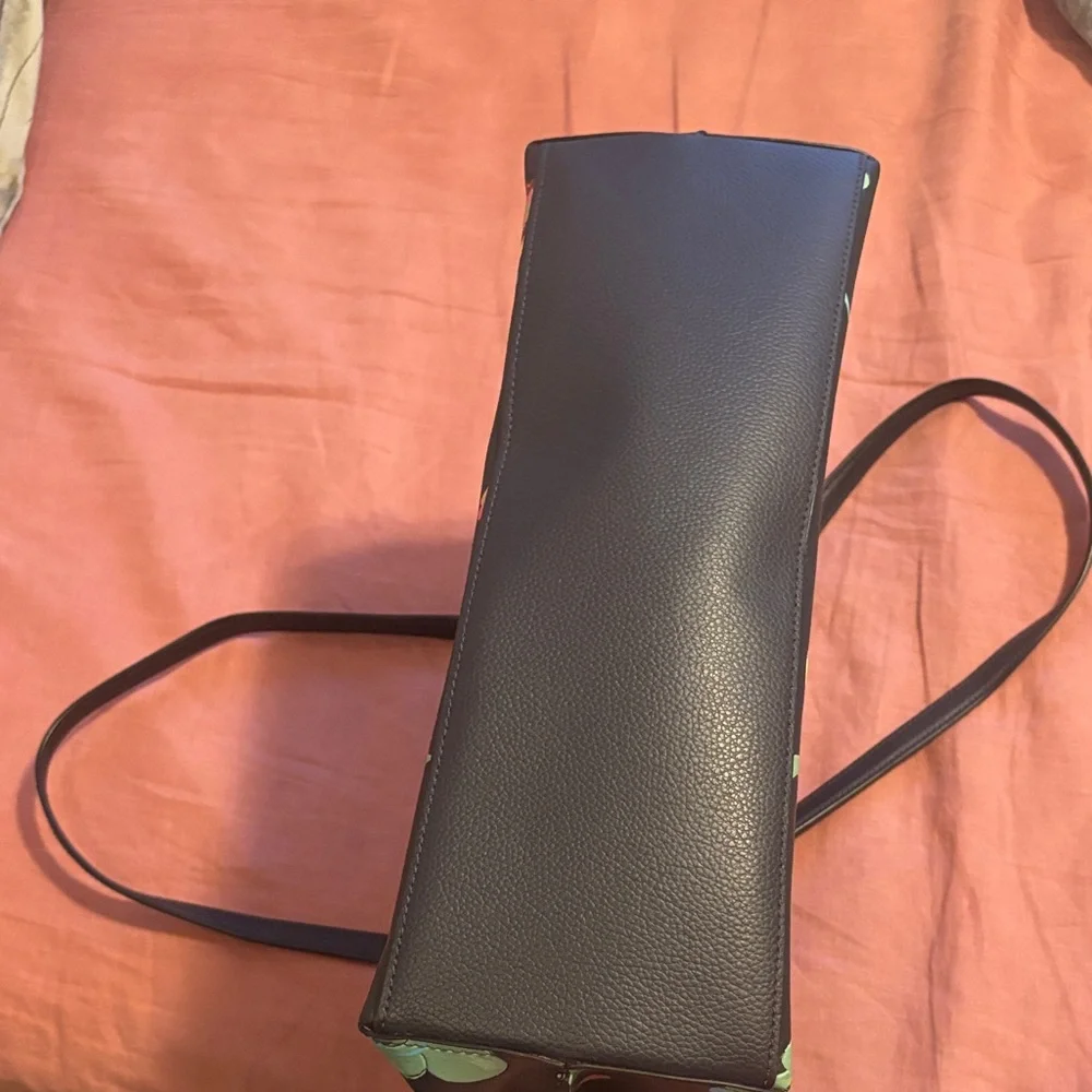 Coach Black Tote with Colorful Floral Design - Picture 15 of 15